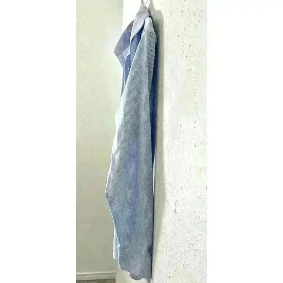 Perry Ellis Men's Blue Geo print Long Sleeve Button down Shirt Size Medium - Picture 2 of 6